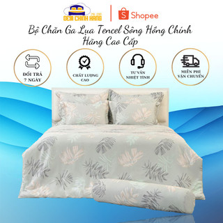 Bộ Chăn Ga Lụa Tencel Sông Hồng Chính Hãng Cao Cấp