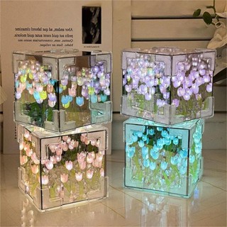 Sáng Tạo DIY Tulip Đèn Ngủ Màu Kẹo Hoa Tulip Mini Đèn Phòng Ngủ Đồ Dùng Sinh Nhật Lãng Mạn Ý Nghĩa Ngày Lễ Tình Nhân Ngày Nữ Quà Tặng Ngày Của Mẹ