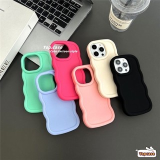 Dành Cho Vivo Y03 V30 Y17s V29E Y27 Y36 Y35 Y02 Y16 Y17 Y15 Y12 Y11 Y02s Y22 Y22s Y15A Y15S Y21 Y21s Y20S Y20i Y12s Y95 Y93 Y91 V25e Fresh Macaron Color Wave Edge Vỏ Điện Thoại Mềm