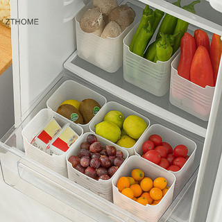 Zthome Tủ Lạnh Cửa Hộp Bảo Quản Thực Phẩm Tươi Tủ Lạnh Tổ Chức Thùng Đựng Thực Phẩm Nhà Bếp Trái Cây Gia Vị Hộp Rau Kệ Giỏ HOT