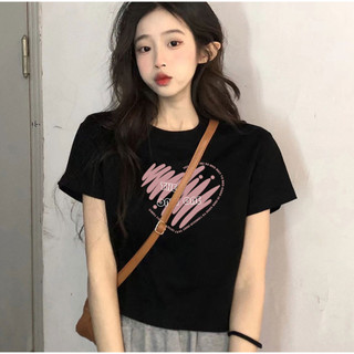 Áo baby tee Áo Thun ôm body Áo y2k Áo ngắn tay ngắn thời trang mùa hè