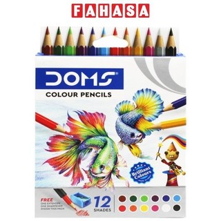 Hộp 12 bút chì màu doms 3443