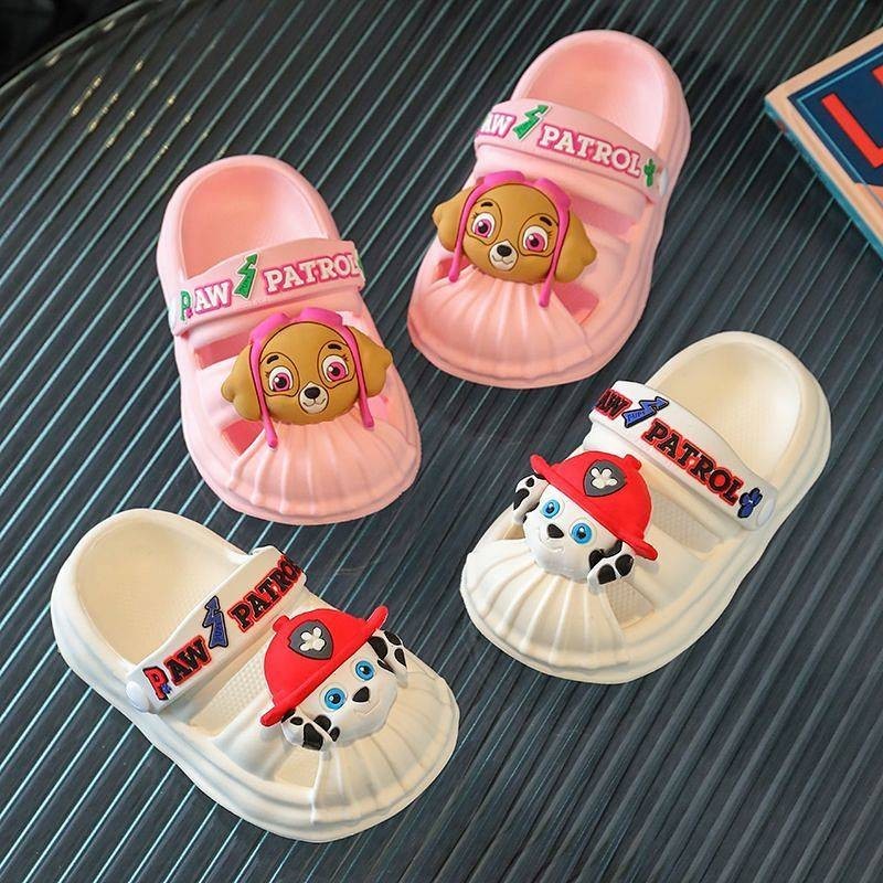 Children's Slippers Summer Paw Patrol Hole Shoes Boy Girl Baby Home Non-Slip Bath Sandals Boys and G
