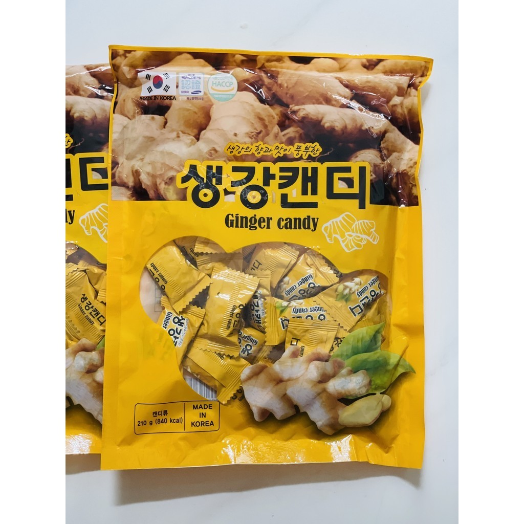 Kẹo gừng Ginger Candy Hàn Quốc Bịch 210g
