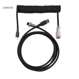 Bàn phím usb e-woitd type-c cáp usb bàn phím cơ cuộn dây aviator 1,5m hnvn