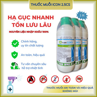Thuốc diệt muỗi, côn trùng-chuyên dùng trong nhà nuôi yến-Icon 2.5cs cyngenta 1 lít (nhập khẩu)