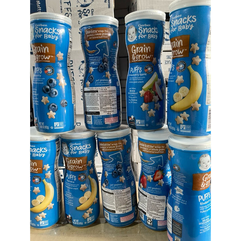 Bánh Ăn Dặm Nestle Gerber Puffs hình ngôi sao 42G CHÍNH HÃNG-Date mới ST Store