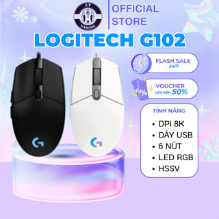 Chuột game có dây Logitech G102 Lightsync 6 nút lập trình, gọn nhẹ - Thanh Lý Kho HCM