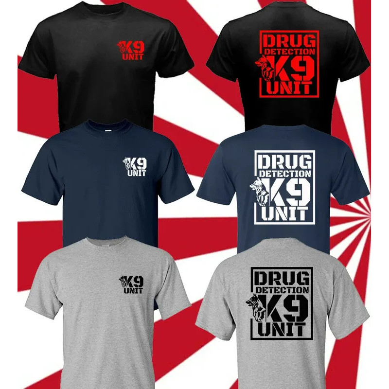 Đức Dog K9 Unit K-9 Bundespolizei Đức Shepherd Logo Áo thun nam
