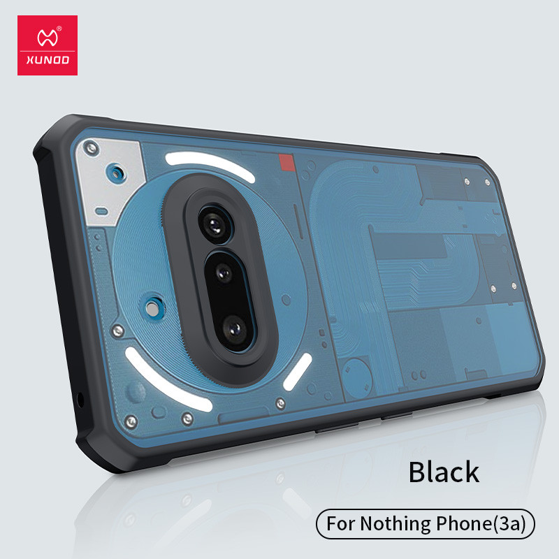 For Nothing Phone (3A) 3A Pro Case XUNDD Túi khí PC trong suốt chống sốc + Vỏ bảo vệ Camera TPU