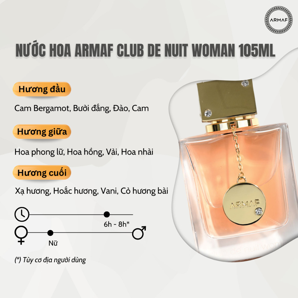 Nước Hoa Nam,Nữ Armaf Club de Nuit 105ml - Chính Hãng Cty | BigBuy360 - bigbuy360.vn
