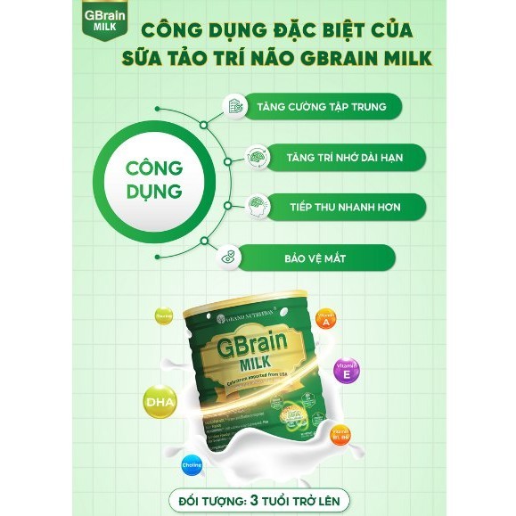 Sữa tảo trí não Gbrain Milk - liulyshop68