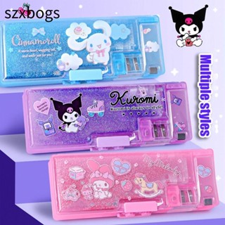  Túi đựng bút SZXBOGS Bút chì Sanrio kim loại Khóa mật khẩu kép chất lượng cao Kuromi   Giai điệu   Cinnamoroll Hộp bút cát chảy văn phòng trường học 