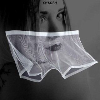 Quần lót nam trong suốt CHLOCH, Quần lót nam lụa băng phồng lưng thấp, Đồ lót thân thiết siêu mỏng Quần lót gợi cảm xuyên thấu xuyên thấu Quần lót