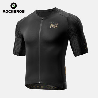 Rockbros Áo Đi Xe Đạp Nam Nhanh Khô Thoáng Khí Thời Trang MTB Xe Đạp Đường Bộ Áo Slim Xe Đạp Jersey
