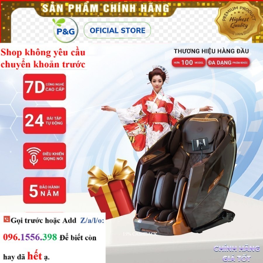 Hãng Ghế massage Okinawa Os- 802, công nghệ 7D, điều kiển bằng giọng nói tiếng Việt - km
