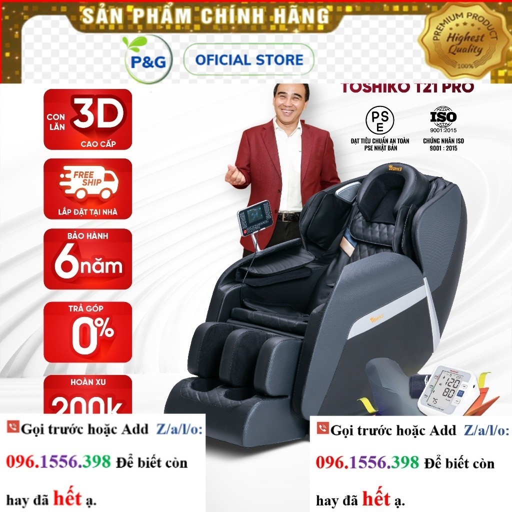 Ghế massage trị liệu toàn thân Toshiko T21 Pro sale