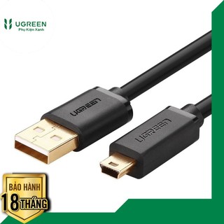 Cáp mini usb to usb 2.0 mạ vàng ugreen 10385 10386 độ dài 1.5-3m chính hãng , cao cấp