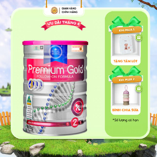 Sữa Bột Hoàng Gia Úc Premium Gold Số 2 Bổ Sung Vitamin, Khoáng Chất Cho Trẻ Royal AUSNZ 900g