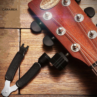 Canamek 3 trong 1 Dụng cụ cuộn dây đàn Guitar + Dụng cụ cắt dây + Dụng cụ kéo Pin cho đàn Guitar Banjo Mandolin Mới