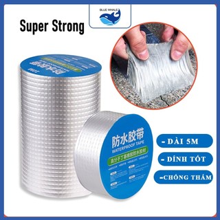 Cuộn băng keo siêu dính, chống thấm nước, dài 5m / Băng keo chống dột / Miếng dán siêu dính chống thấm