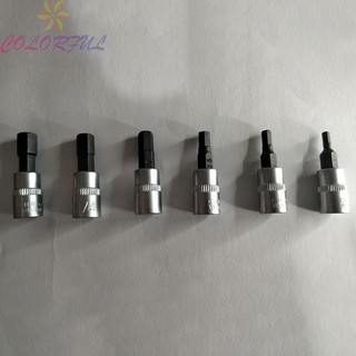 [Màu SẮC] 1Pc Hex Bit Ổ cắm ổ đĩa 14 Inch để sửa chữa ô tô H3 H4 H5 H6 H7 H8