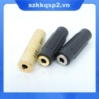 3.5mm Nữ Đến 3.5mm Nữ Jack Stereo Kết Nối Khớp Nối Bộ Chuyển Đổi Cáp Nối Dài Mạ Vàng Mạ Niken VNK2