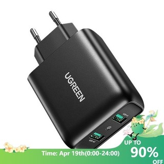 Cốc sạc nhanh UGREEN cắm tường 2 cổng USB QC 3.0 tiện lợi