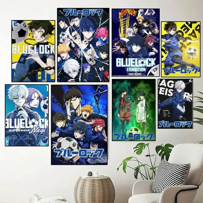 Anime XANH KHÓA Isagi Yoichi POSTER Poster In Tranh Canvas Treo Tường Phòng Ngủ Trang Trí Phòng Khác