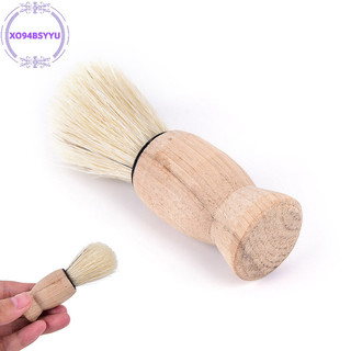 Xo94bsyyu 1x pro tay cầm lông râu cạo râu cho nam ria mép dụng cụ cắt tóc1x Tay cầm bằng gỗ Râu Cạo râu VN