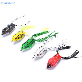 Sun frog mồi câu cá mềm móc đôi mồi nhân tạo ếch dụng cụ vn