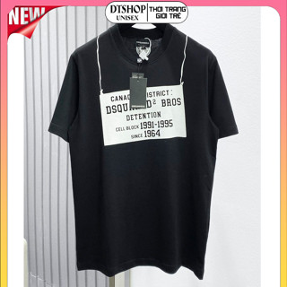   Hàng Đẹp  Áo Thun DSQ 2 Dây Treo ❤ Áo Phông Cotton Dày Dặn Dáng Rộng Nam Nữ DTS261 