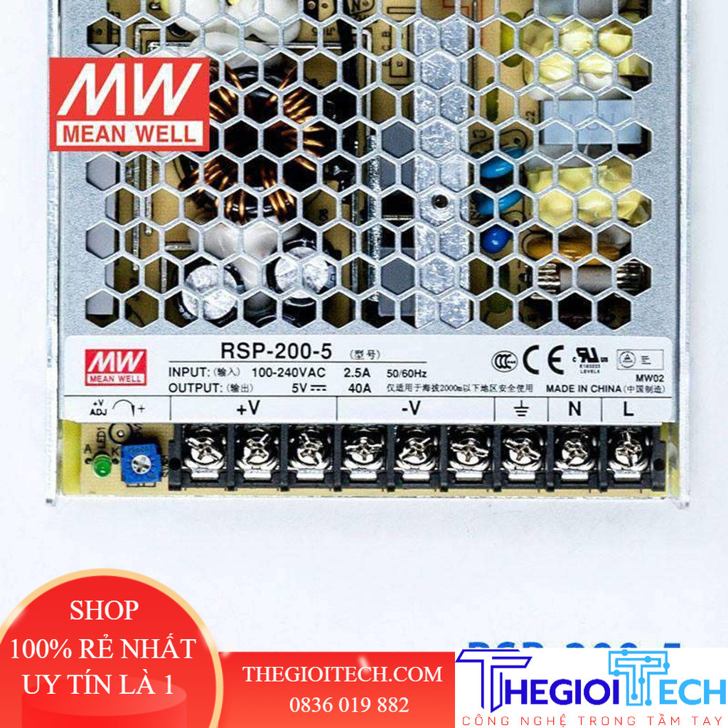 BỘ NGUỒN MEANWELL RSP-200-48