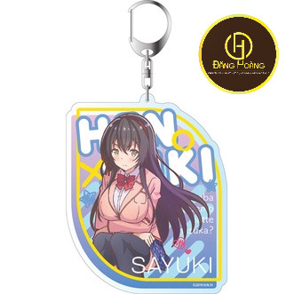 Móc khóa Anime z Hensuki: Are You Willing to Fall in Love with a Pervert Phụ kiện trang trí túi xách