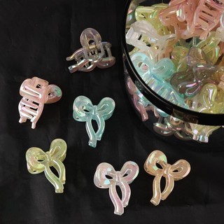 Mới Nơ Khóa Kẹp Nữ Thạch Nhiều Màu Sắc Trang Trí Kẹp Tóc Nhỏ