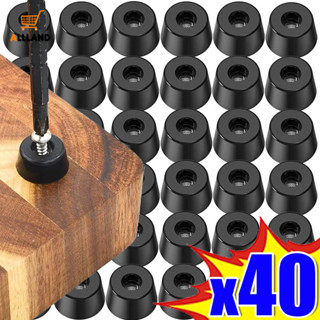 8 / 16 / 40 Chiếc Bàn Ghế Nội Thất Chân Bao Loa Tủ Đáy Đen Đầu Miếng Lót Cao Su Tấm Bảo Vệ Sàn Hấp Thụ Đệm Chống Trơn Trượt