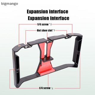 Bigmango Video Camera Lồng ổn định Giá đỡ Khung cầm tay Phim Rig V Điện thoại WED