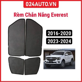 Bộ rèm che nắng ô tô nam châm theo xe Everest 2016-2024 chắn nắng tốt, lắp đặt đơn giản, tiện lợi