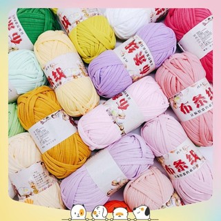 Sợi vải dày dặn, chuyên móc thảm, túi xách, giày dép, đồ decor, bảng màu phong phú 100g (Đủ bảng màu 01-84)