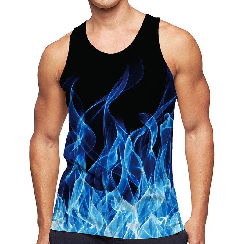 3d Vũ Trụ Đầy Sao In Hình Tank Top Quần Áo Tập Gym Nam Mùa Hè Dạo Phố Áo Bóng Rổ Nhanh Khô Áo Thun Không Tay Y2K Áo
