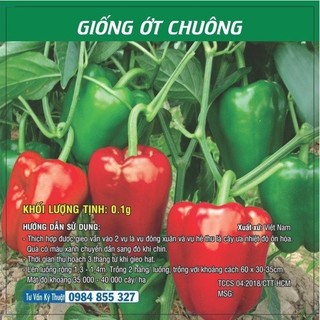 Hạt giống Ớt Chuông Đà Lạt TN