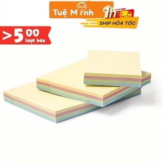 Tập 100 tờ note ghi chú 4 màu Baoke, giấy trang trí màu trơn NO09 nhiều cỡ