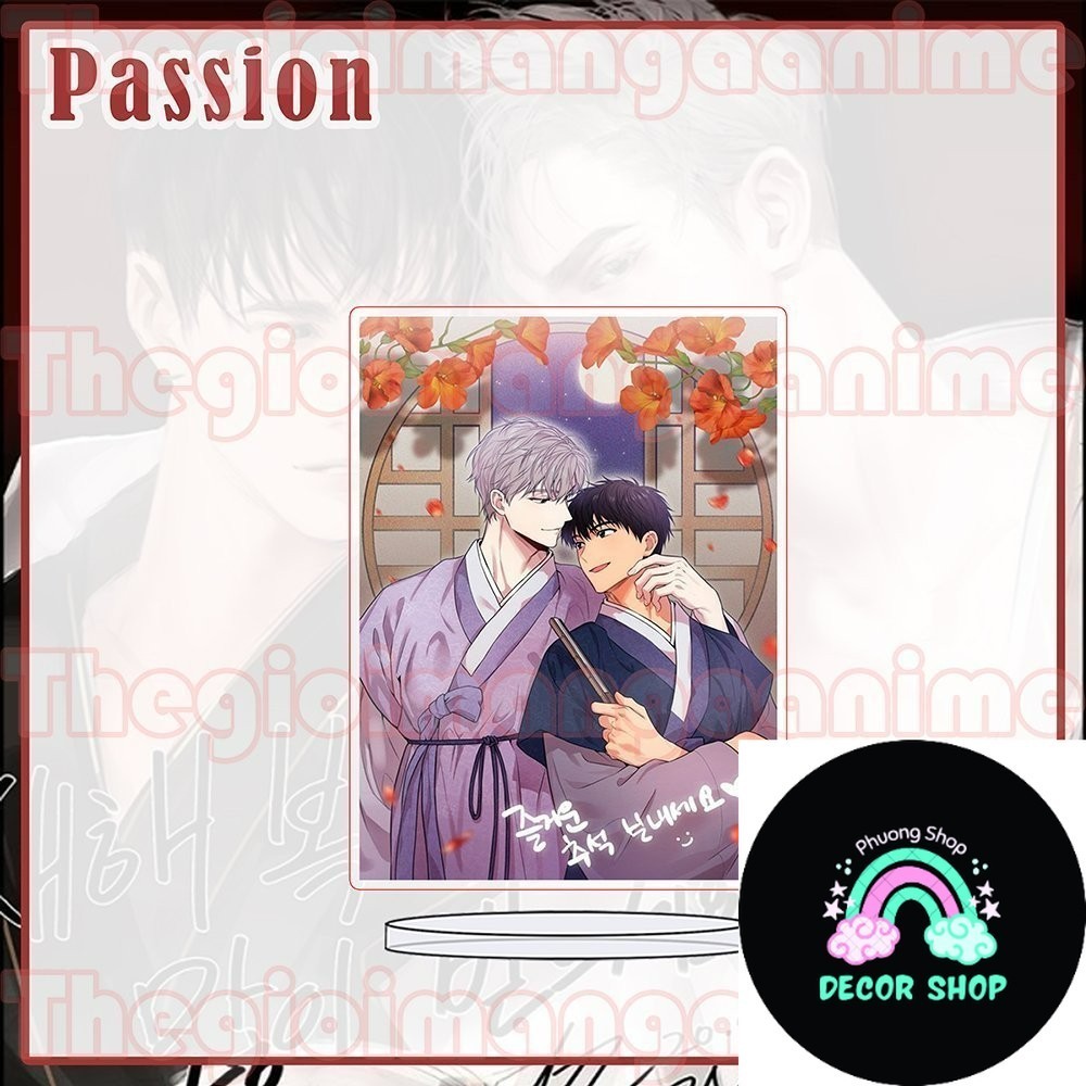Mô hình Standee in hình PASSION BL manhwa chibi trang trí xinh xắn đáng yêu