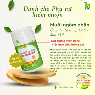 Muối ngâm chân ivf bảo nhiên - cho mẹ hiếm muộn bảo nhiên