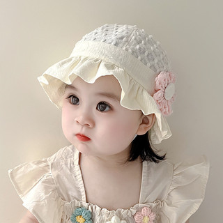 Mùa Xuân Mùa Hè Bé Gái Mũ Chống Nắng Du Lịch Chống Tia UV Mũ Xô Ren Ruffle Trẻ Em Người Cá Mũ Thoáng Khí Đáng Yêu Bé Gái Hoa Mũ Công Chúa