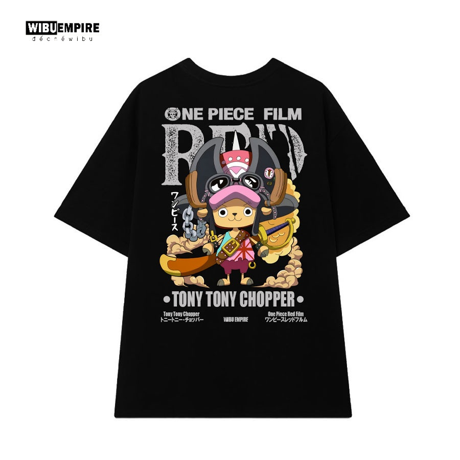 WIBU EMPIRE | Áo Thun ONE PIECE TONY TONY CHOPPER FILM RED | Anime One Piece - Áo Phông Unisex