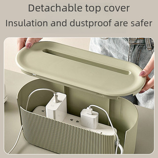 Hot Sale#Patch Panel Storage Box Data Cable Socket Power Strip Power Supply Cord Manager Power Strip Line Concentration Artifact Wire Finishing Box4jua