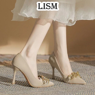 LISM Giày Cao Gót Mũi Nhọn GIÀY SANDAL Thời Trang Mới 2023 Cho Nữ Sang trọng Tự nhiên Cá tính Đáng yêu B25G094 21Z240519