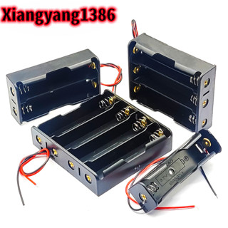 [2 Cái / lốc] Phong cách song song 1X 2X 3X 4X 18650 Hộp đựng pin nhựa 3.7V Hộp đựng pin có dây dẫn