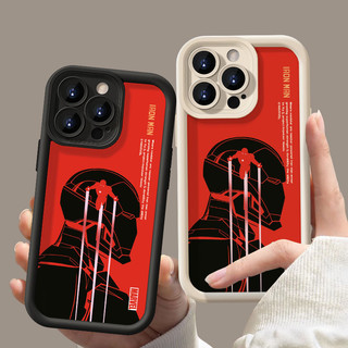 Phim hoạt hình thời trang mát mẻ Marvel Iron Man Vỏ silicon mềm cho IPhone 7 8 Plus 11 12 13 14 15 Pro Max 14 15 Plus X XR XS Max Vỏ chống rơi dày Vỏ chống sốc